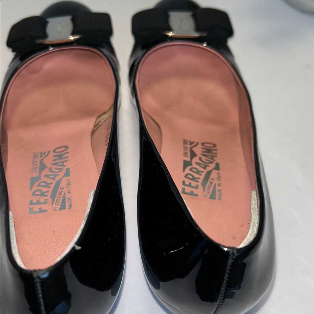 Salvatore Ferragamo Black Patent Leather Heels - Picture 7 of 17